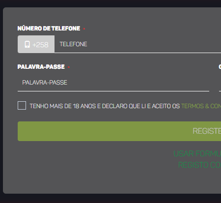 Como Criar Conta na Placard Moçambique